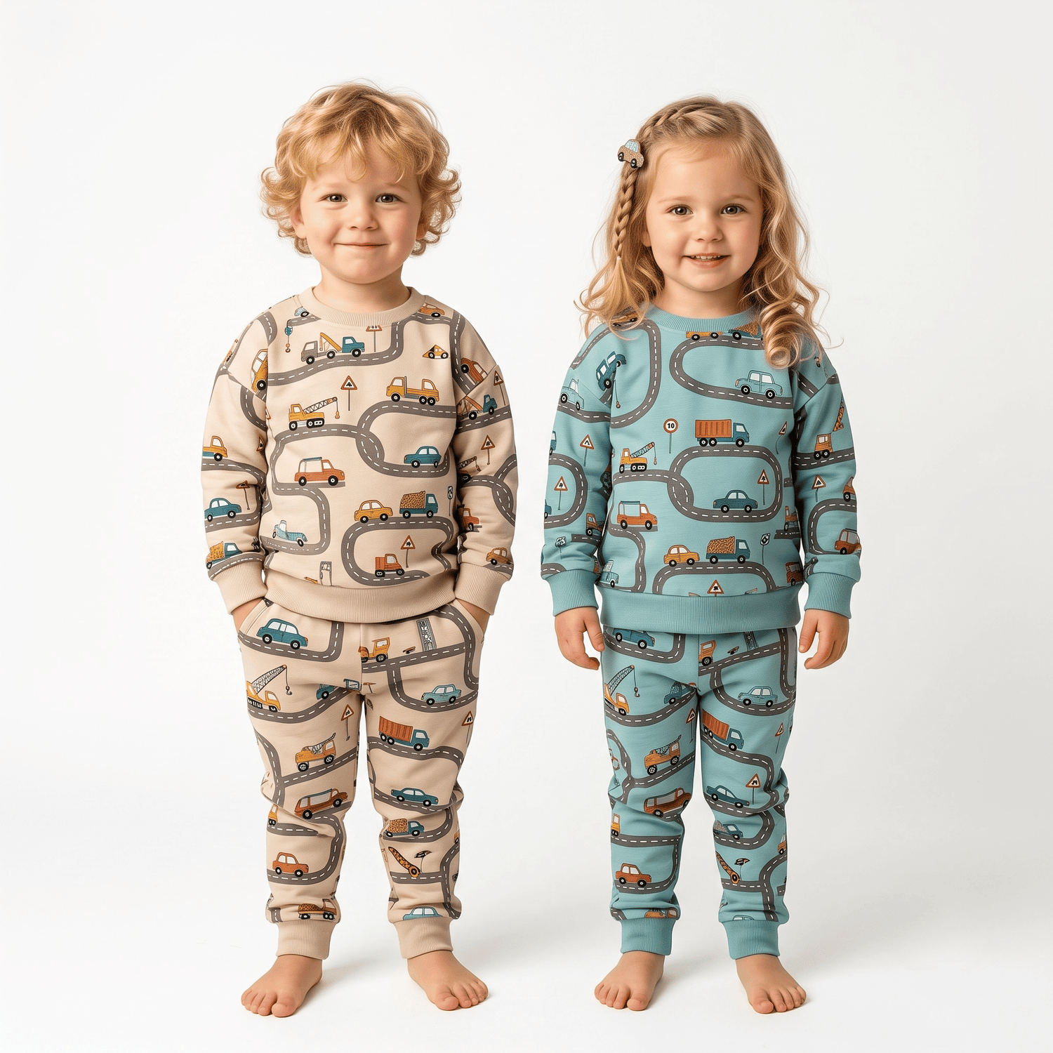 Kız-Erkek Üç İplik Pijama Takımları
